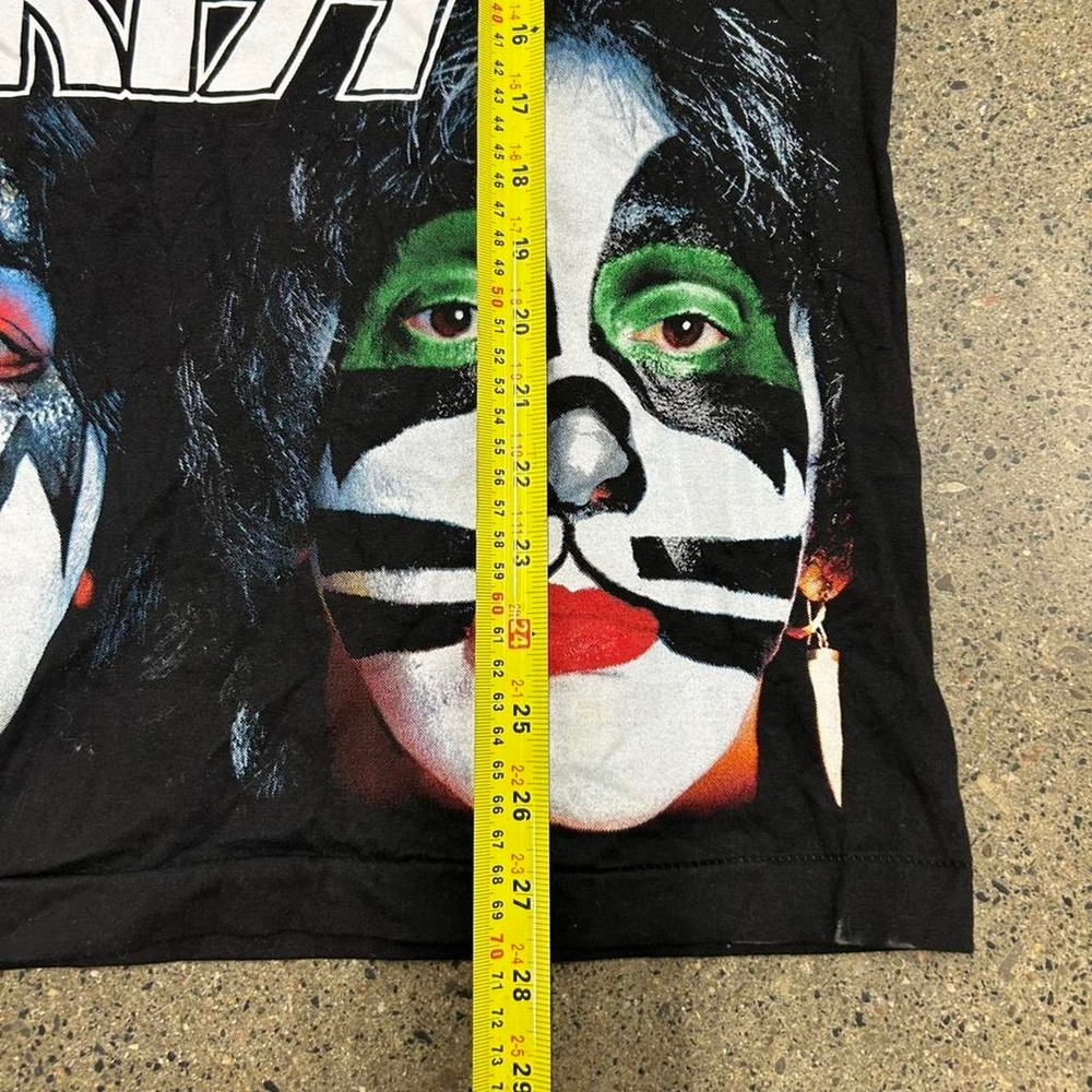 Vintage Kiss Big Face AOP Double Sided Band Single Stich T-Shirt (Size M) - Picture 5 of 6
